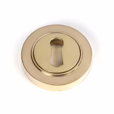 Polished Brass Round Escutcheon (Plain)