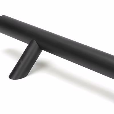 Matt Black (316) 1.5m Offset T Bar Handle Bolt Fix 32mm Ø - Image 3