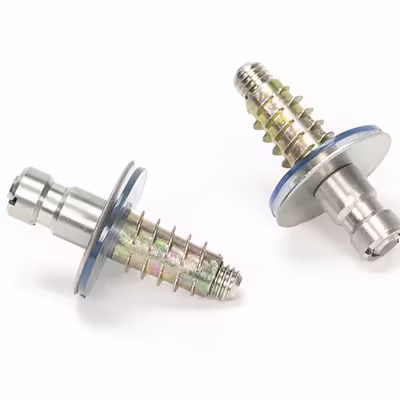 Satin SS (304) 50mm Secret Fixings for T Bar (2) - Offset