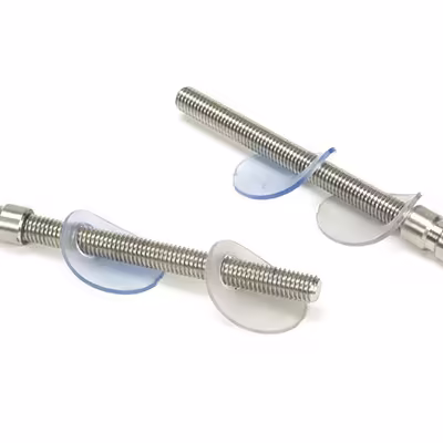 Satin SS (304) 100mm Back to Back Fixings for T Bar (2) - Offset