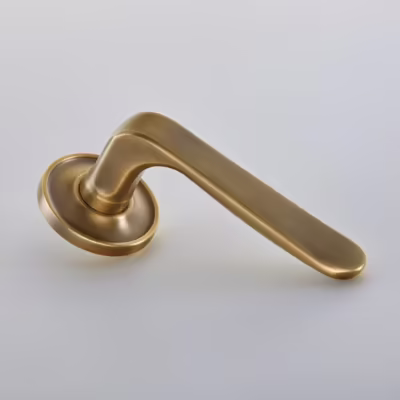 Garde Door Handle on Raised Edge Covered Rose
