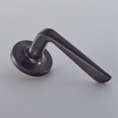 Celeste Door Handle on 65mm Reeded Rose