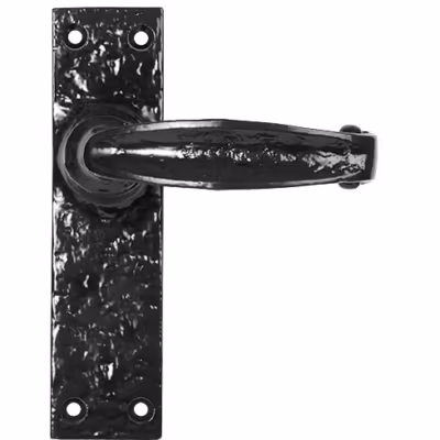 Black Lever Latch Set