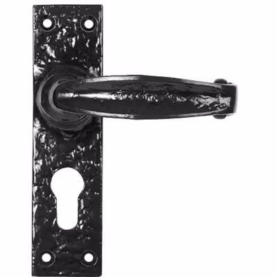 Black Lever Euro Lock Set - Image 3