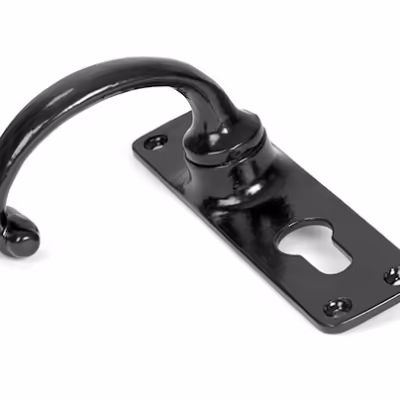 Black MF Lever Euro Lock Set - Image 4