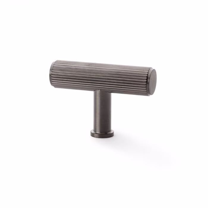 Crispin Reeded T-bar Cupboard Knob