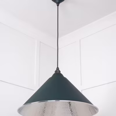 Hammered Nickel Hockley Pendant in Dingle - Image 4