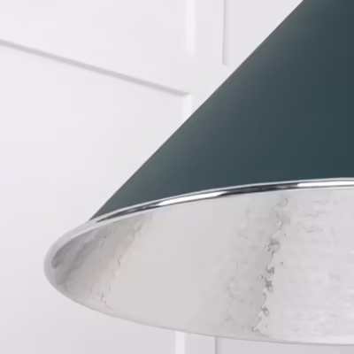 Hammered Nickel Hockley Pendant in Dingle - Image 5