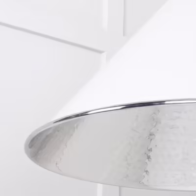 Hammered Nickel Hockley Pendant in Flock - Image 6