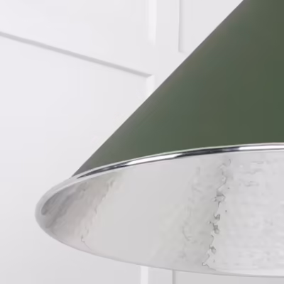 Hammered Nickel Hockley Pendant in Heath - Image 6