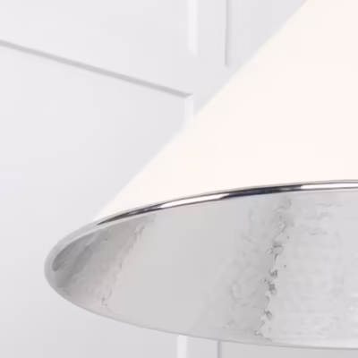 Hammered Nickel Hockley Pendant in Teasel - Image 6