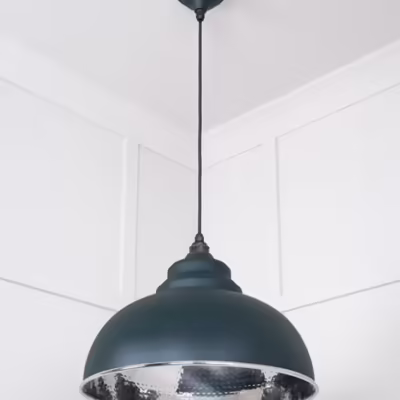Hammered Nickel Harborne Pendant in Dingle - Image 4