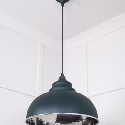 Hammered Nickel Harborne Pendant in Dingle - Image 5
