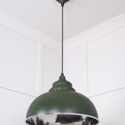 Hammered Nickel Harborne Pendant in Heath - Image 5