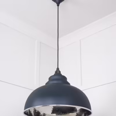 Hammered Nickel Harborne Pendant in Soot - Image 5