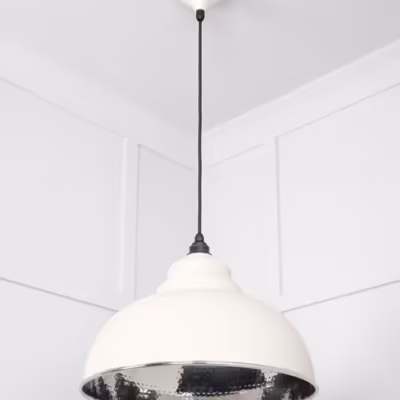 Hammered Nickel Harborne Pendant in Teasel - Image 5