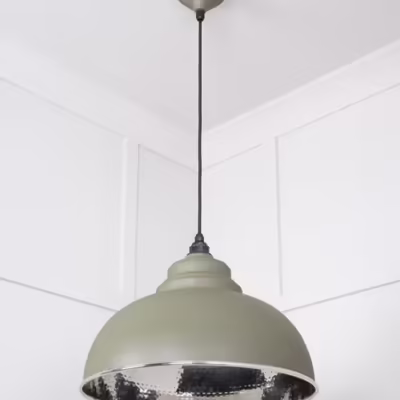 Hammered Nickel Harborne Pendant in Tump - Image 5