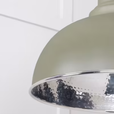 Hammered Nickel Harborne Pendant in Tump - Image 6