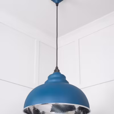 Hammered Nickel Harborne Pendant in Upstream - Image 4
