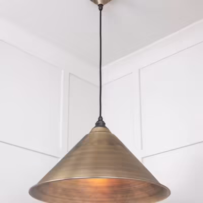 Aged Brass Hockley Pendant - Image 5