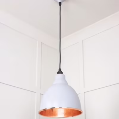 Hammered Copper Brindley Pendant in Birch - Image 4