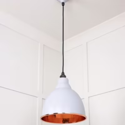 Hammered Copper Brindley Pendant in Birch - Image 5