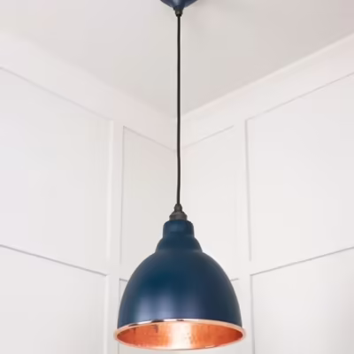 Hammered Copper Brindley Pendant in Dusk - Image 4