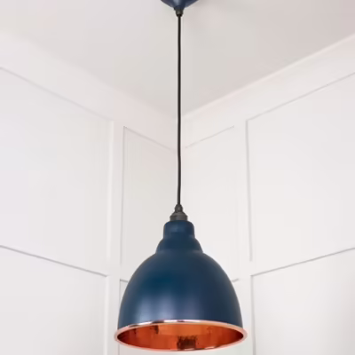 Hammered Copper Brindley Pendant in Dusk - Image 5