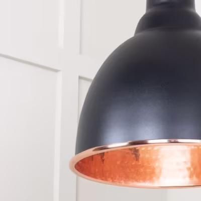 Hammered Copper Brindley Pendant in Elan Black - Image 6