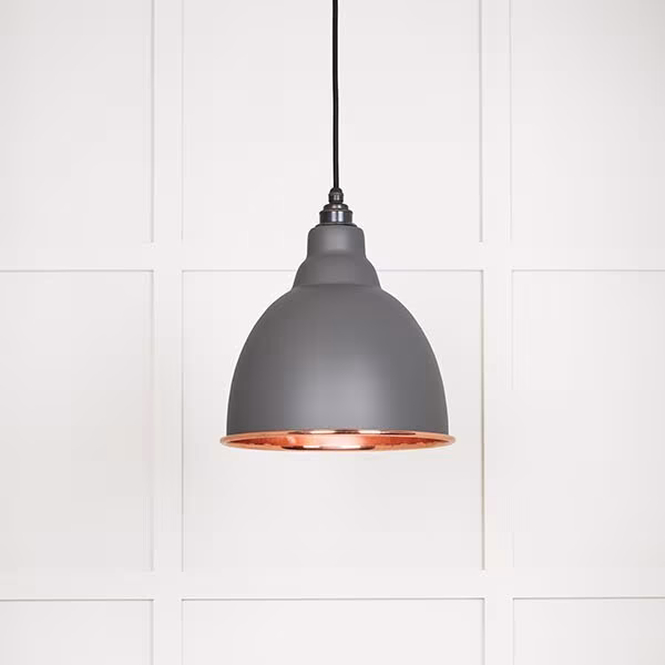 Smooth Copper Brindley Pendant in Bluff