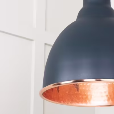 Hammered Copper Brindley Pendant in Soot - Image 6