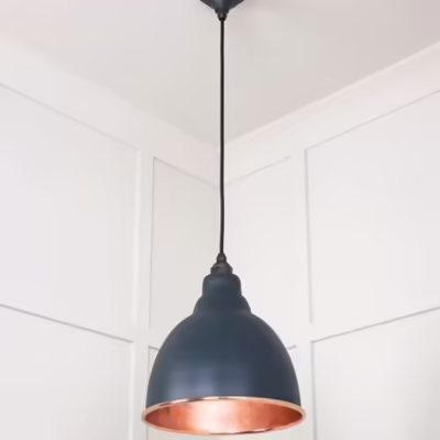 Smooth Copper Brindley Pendant in Soot - Image 4