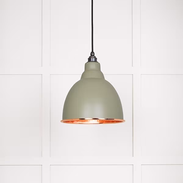 Hammered Copper Brindley Pendant in Tump