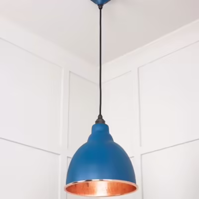 Hammered Copper Brindley Pendant in Upstream - Image 4