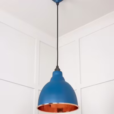 Hammered Copper Brindley Pendant in Upstream - Image 5