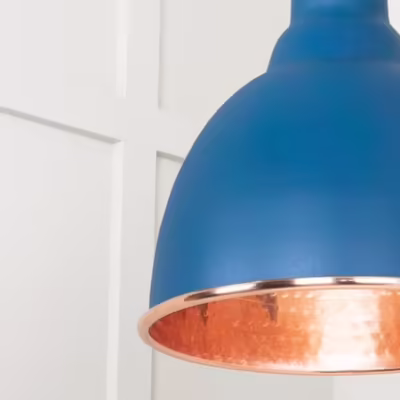 Hammered Copper Brindley Pendant in Upstream - Image 6