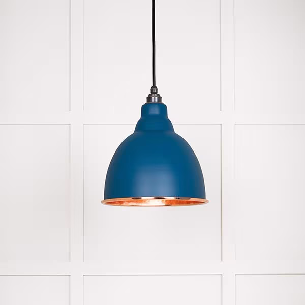 Hammered Copper Brindley Pendant in Upstream