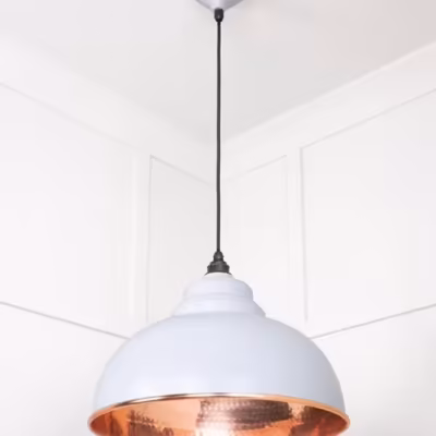 Hammered Copper Harborne Pendant in Birch - Image 4