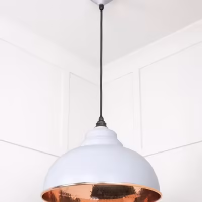 Hammered Copper Harborne Pendant in Birch - Image 5