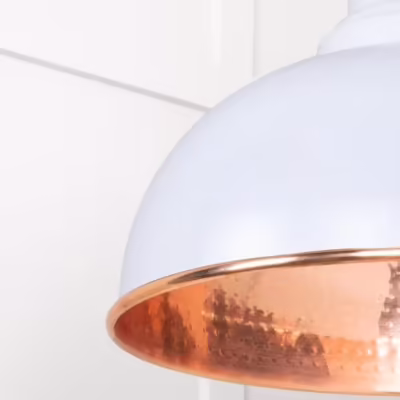 Hammered Copper Harborne Pendant in Birch - Image 6