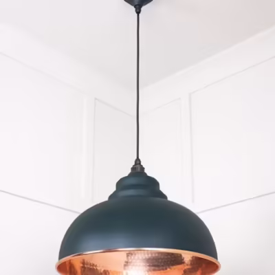 Hammered Copper Harborne Pendant in Dingle - Image 4