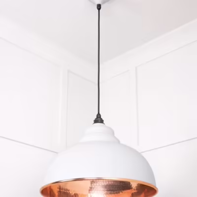 Hammered Copper Harborne Pendant in Flock - Image 4