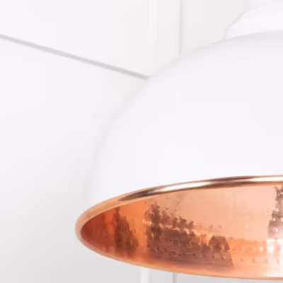 Hammered Copper Harborne Pendant in Flock - Image 6