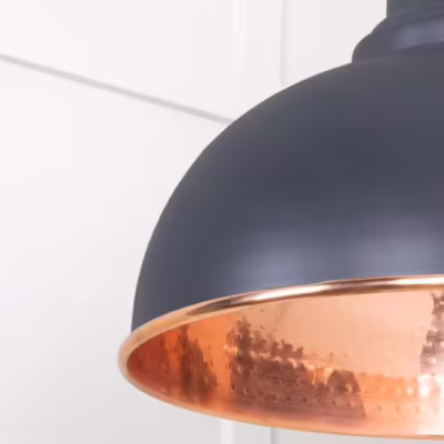 Hammered Copper Harborne Pendant in Slate - Image 6