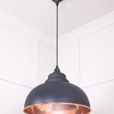 Smooth Copper Harborne Pendant in Slate - Image 4