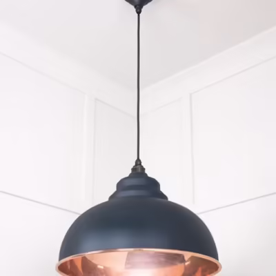 Smooth Copper Harborne Pendant in Soot - Image 4