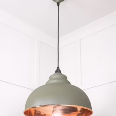 Hammered Copper Harborne Pendant in Tump - Image 4