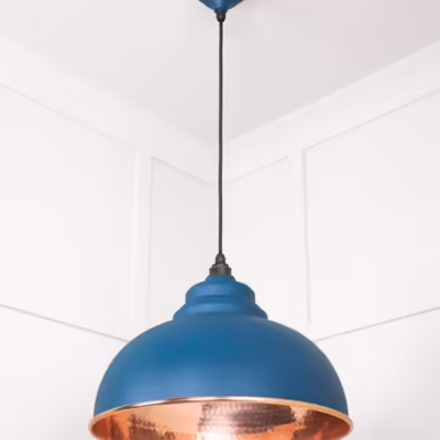 Hammered Copper Harborne Pendant in Upstream - Image 4