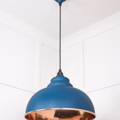 Hammered Copper Harborne Pendant in Upstream - Image 5