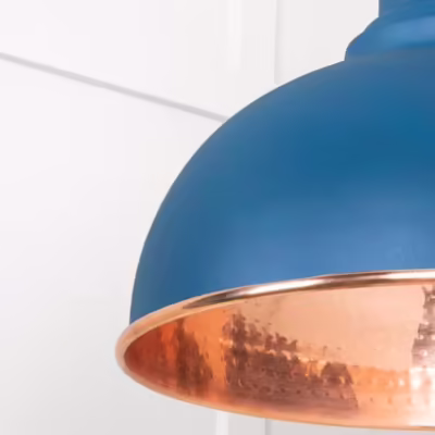 Hammered Copper Harborne Pendant in Upstream - Image 6